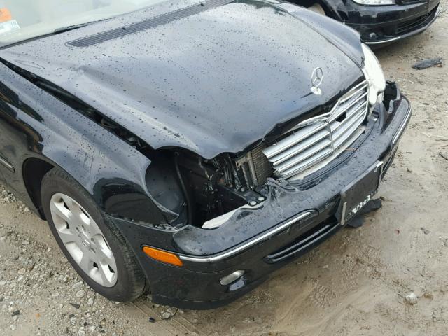 WDBRF81JX5F687163 - 2005 MERCEDES-BENZ C 240 4MAT BLACK photo 9