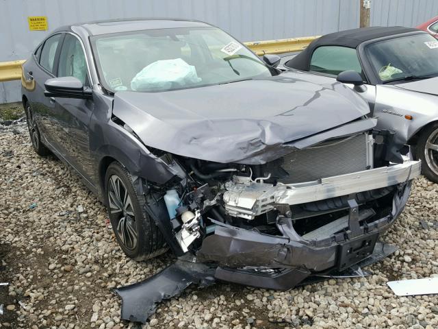 19XFC1F75JE000984 - 2018 HONDA CIVIC EXL GRAY photo 1