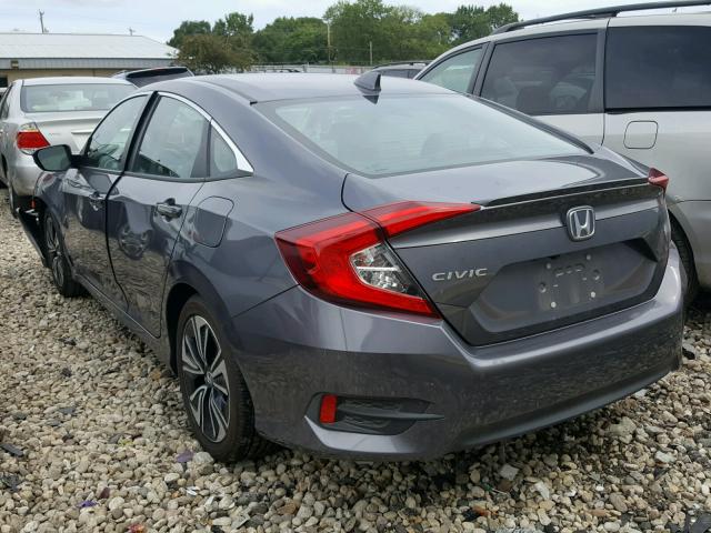 19XFC1F75JE000984 - 2018 HONDA CIVIC EXL GRAY photo 3