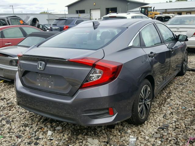 19XFC1F75JE000984 - 2018 HONDA CIVIC EXL GRAY photo 4