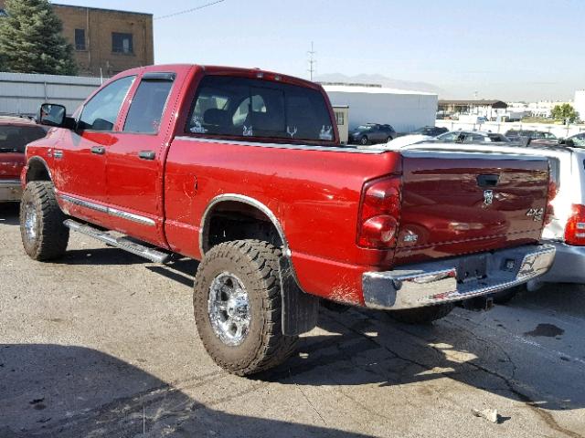 3D7KS28A88G204652 - 2008 DODGE RAM 2500 S წითელი ფოტო 3