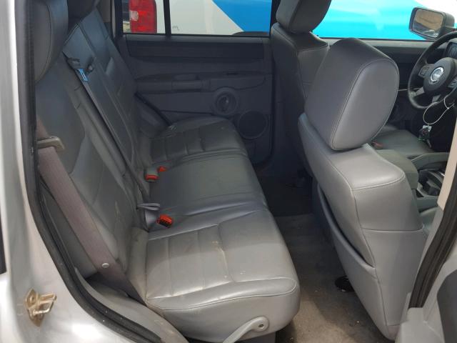 1J8HG48P47C577638 - 2007 JEEP COMMANDER ვერცხლისფერი ფოტო 6