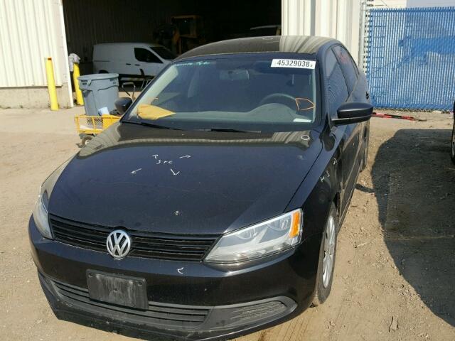 3VW1K7AJ3BM310039 - 2011 VOLKSWAGEN JETTA BASE Սև լուսանկար 2