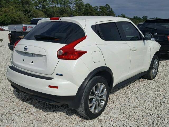 JN8AF5MRXET357107 - 2014 NISSAN JUKE WHITE photo 4