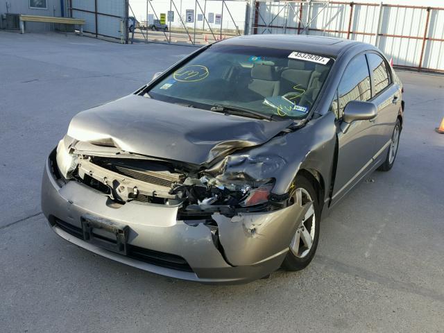 1HGFA16846L128261 - 2006 HONDA CIVIC EX ნაცრისფერი ფოტო 2