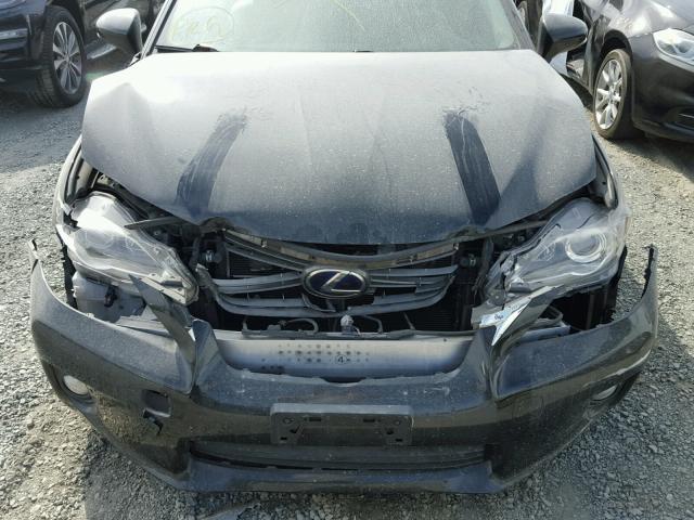 JTHKD5BH5C2114631 - 2012 LEXUS CT 200 BLACK photo 7