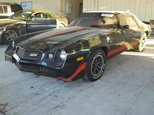 1P87LAL522360 - 1980 CHEVROLET Z28 BLACK photo 2