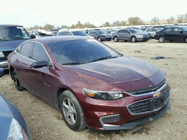 1G1ZB5ST8GF263715 - 2016 CHEVROLET MALIBU LS BURGUNDY photo 1