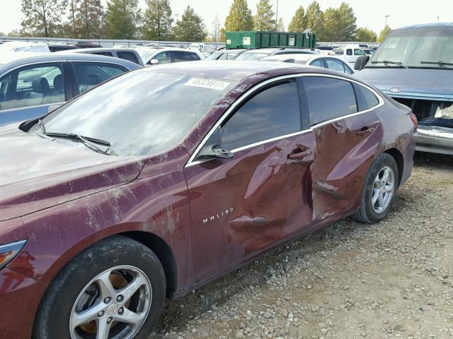 1G1ZB5ST8GF263715 - 2016 CHEVROLET MALIBU LS BURGUNDY photo 9