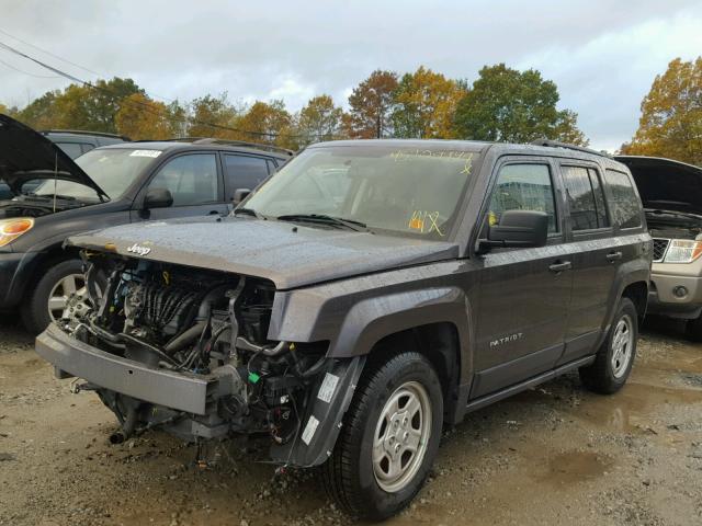 1C4NJPBAXFD170675 - 2015 JEEP PATRIOT SP GRAY photo 2