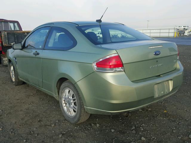 1FAHP33N48W238147 - 2008 FORD FOCUS SE GREEN photo 3