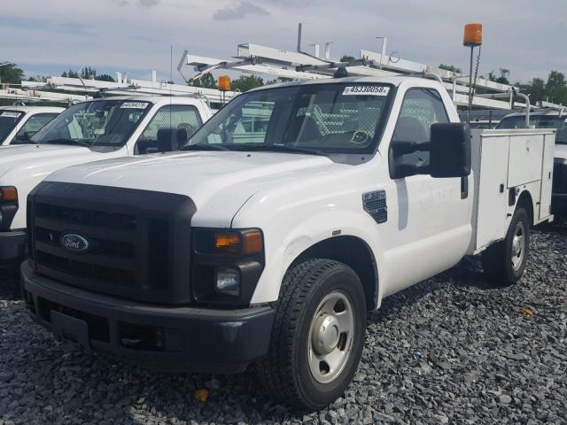 1FDWF30568EC54912 - 2008 FORD F350 SRW S WHITE photo 2