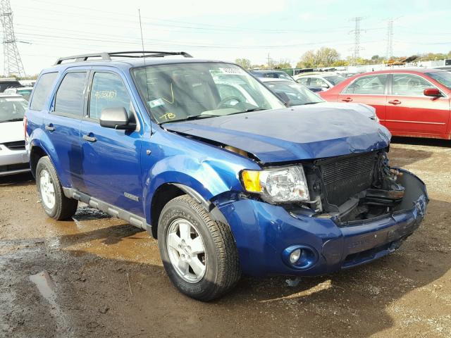 1FMCU93178KA30179 - 2008 FORD ESCAPE XLT BLUE photo 1