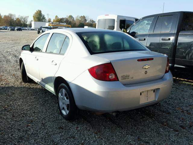 1G1AK55F577118810 - 2007 CHEVROLET COBALT LS SILVER photo 3