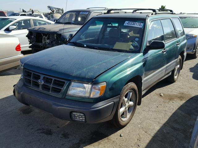 JF1SF6353WH772185 - 1998 SUBARU FORESTER L GREEN photo 2