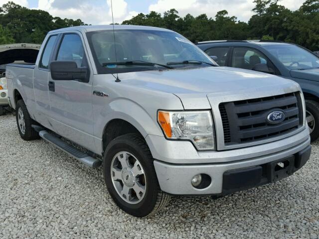 1FTEX1CW8AFA69475 - 2010 FORD F150 SUPER SILVER photo 1