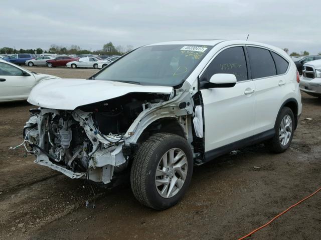 5J6RM4H51FL055058 - 2015 HONDA CR-V EX WHITE photo 2