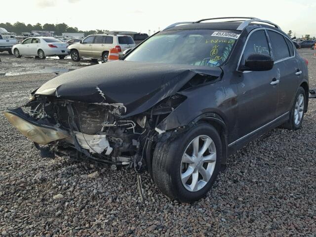 JNKAJ09E78M300685 - 2008 INFINITI EX35 BASE BLACK photo 2