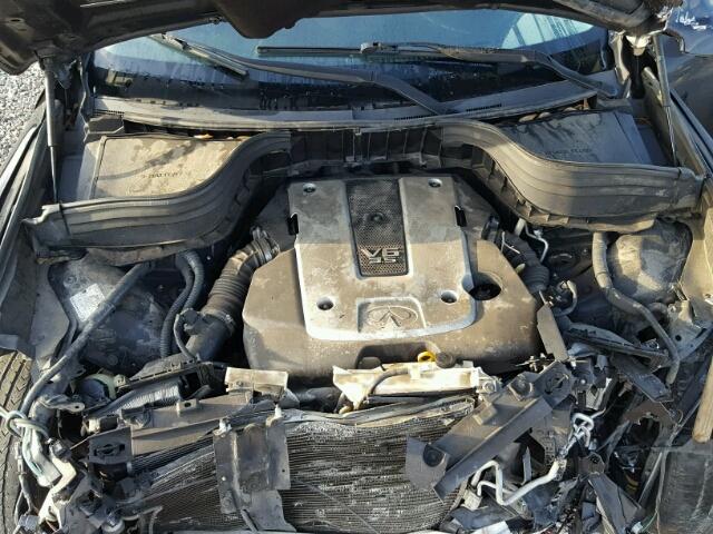 JNKAJ09E78M300685 - 2008 INFINITI EX35 BASE BLACK photo 7