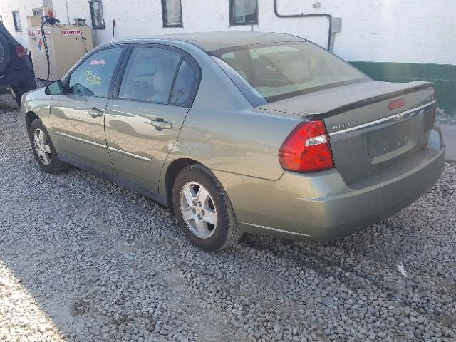 1G1ZT54815F321568 - 2005 CHEVROLET MALIBU LS 绿色 照片 3