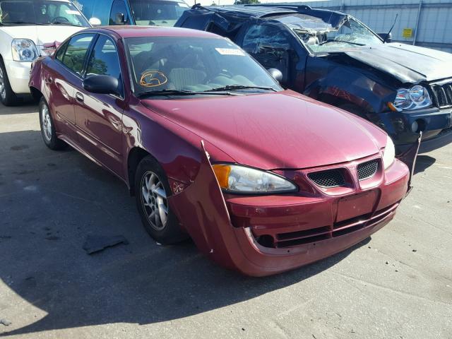 1G2NF52E34M628194 - 2004 PONTIAC GRAND AM S 勃艮第红 照片 1