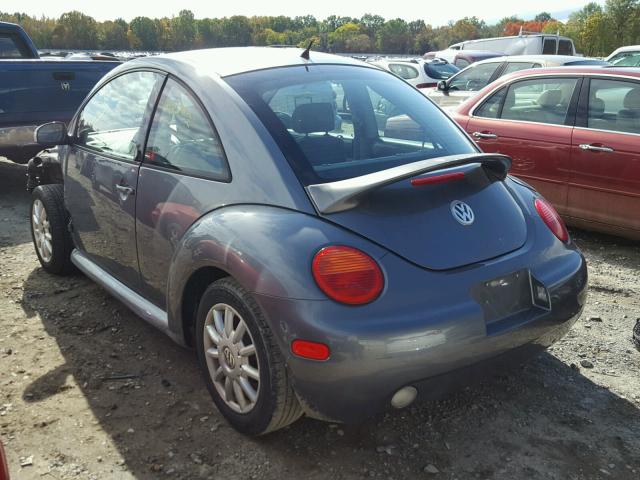 3VWCR31C74M408377 - 2004 VOLKSWAGEN NEW BEETLE GRAY photo 3