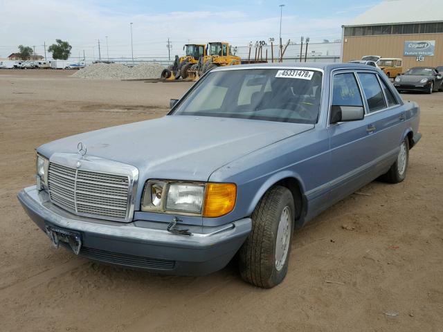 WDBCA39D3JA397523 - 1988 MERCEDES-BENZ 560 SEL BLUE photo 2