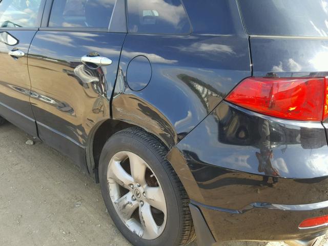 5J8TB18558A006784 - 2008 ACURA RDX TECHNO BLACK photo 9