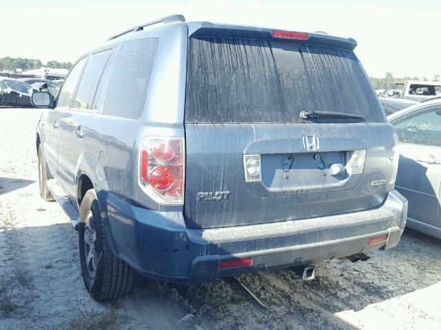 2HKYF18726H525906 - 2006 HONDA PILOT EX GRAY photo 3