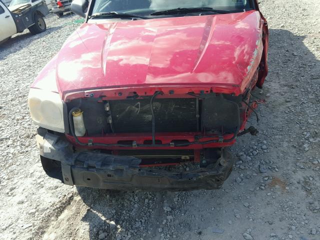 1D7HE28K66S703062 - 2006 DODGE DAKOTA QUA RED photo 7