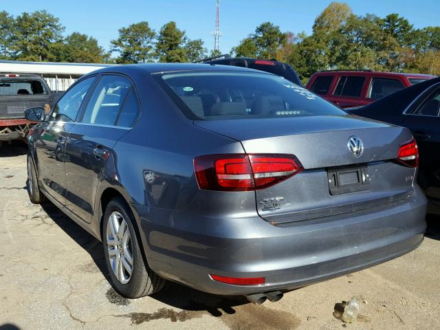 3VW2B7AJ0HM360880 - 2017 VOLKSWAGEN JETTA S GRAY photo 3