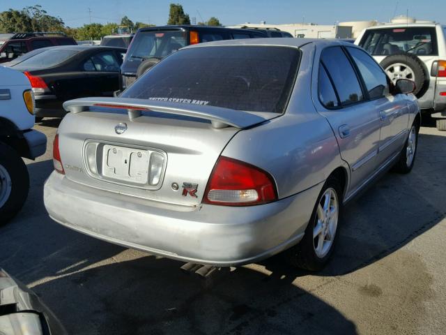 3N1AB51A52L727663 - 2002 NISSAN SENTRA SE- SILVER photo 4