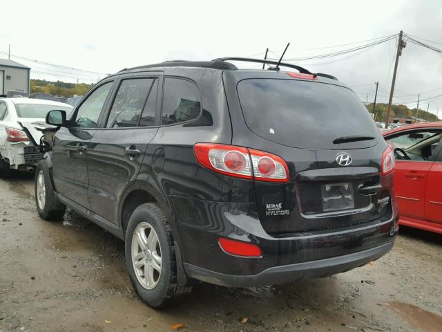 5XYZGDAB3BG048986 - 2011 HYUNDAI SANTA FE G BLACK photo 3