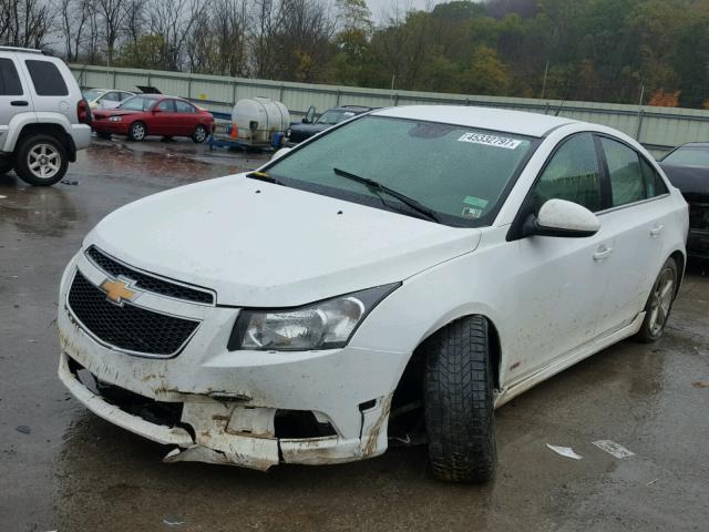 1G1PE5SB5E7314908 - 2014 CHEVROLET CRUZE LT WHITE photo 2