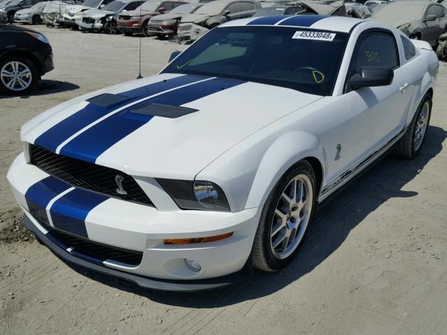 1ZVHT88S575326627 - 2007 FORD MUSTANG SH WHITE photo 2