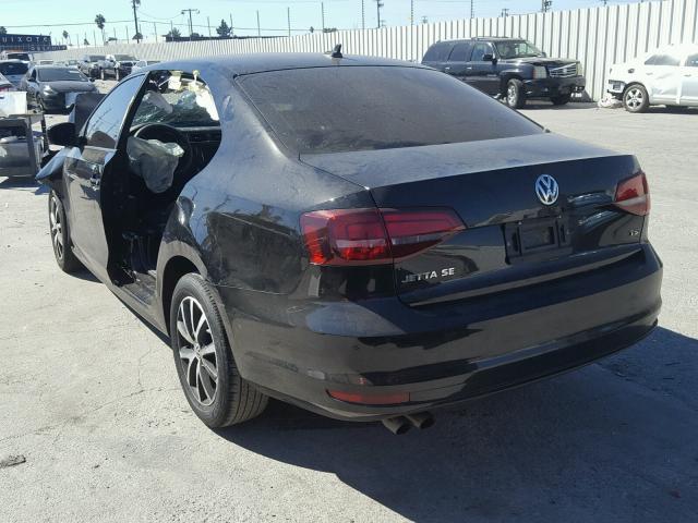 3VWB67AJ1GM306541 - 2016 VOLKSWAGEN JETTA SE BLACK photo 3