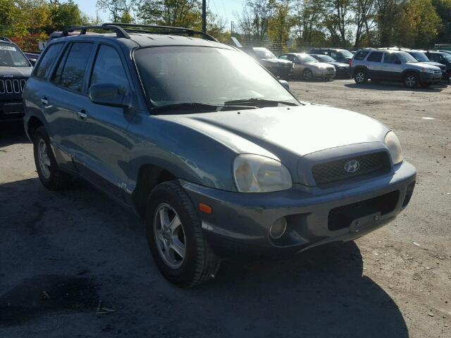 KM8SC13DX3U355898 - 2003 HYUNDAI SANTA FE G BLUE photo 1