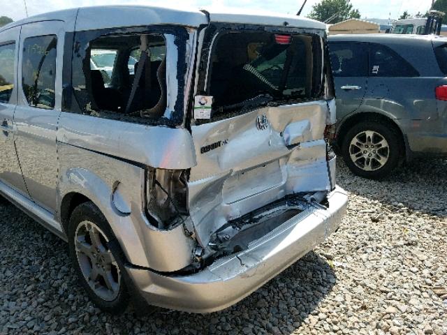 5J6YH18977L004179 - 2007 HONDA ELEMENT SC SILVER photo 9