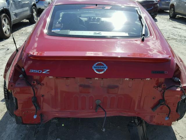 JN1AZ34E13T002914 - 2003 NISSAN 350Z RED photo 6