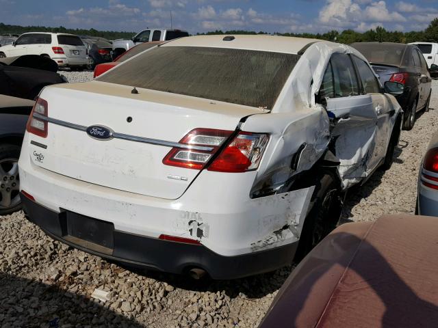 1FAHP2MK3EG185364 - 2014 FORD TAURUS POL WHITE photo 4