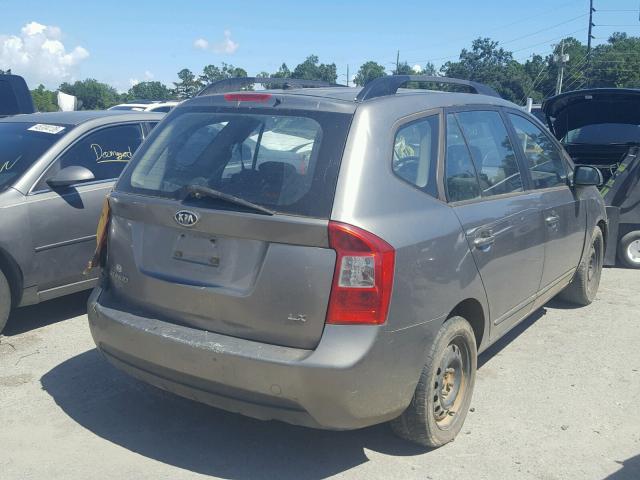 KNAFG529197263906 - 2009 KIA RONDO BASE GRAY photo 4