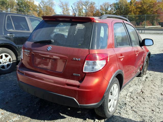 JS2YB5A37A6302375 - 2010 SUZUKI SX4 BASE RED photo 4