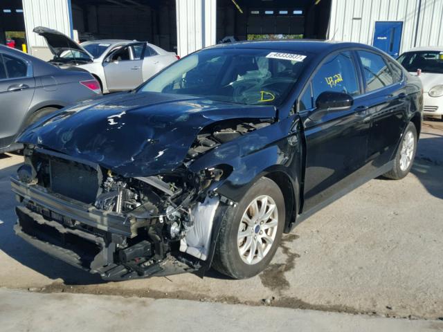 3FA6P0G73GR335259 - 2016 FORD FUSION S BLACK photo 2