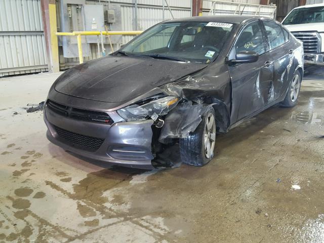 1C3CDFBB0FD222675 - 2015 DODGE DART SXT GRAY photo 2