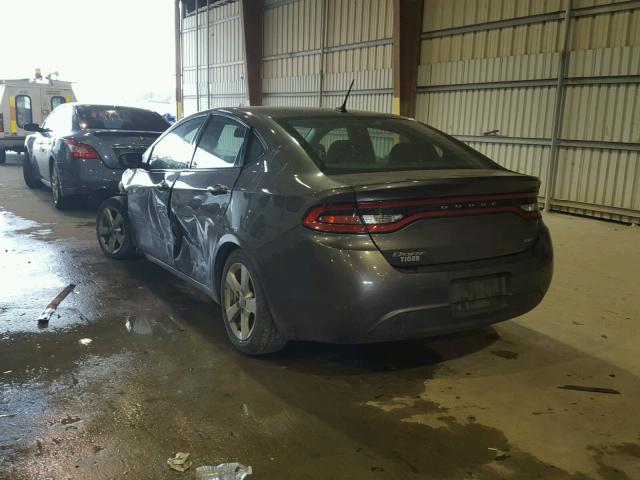 1C3CDFBB0FD222675 - 2015 DODGE DART SXT GRAY photo 3