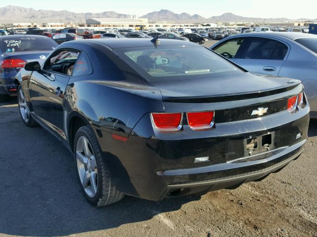 2G1FB1EV9A9100631 - 2010 CHEVROLET CAMARO LT BLACK photo 3