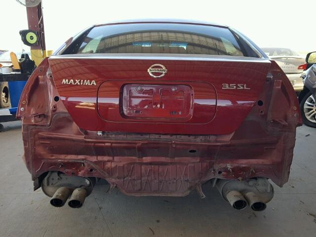 1N4BA41E65C872038 - 2005 NISSAN MAXIMA SE RED photo 9