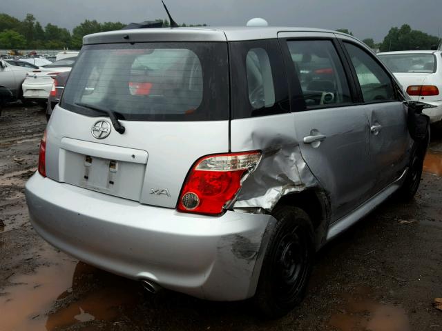JTKKT604065003930 - 2006 TOYOTA SCION XA ვერცხლისფერი ფოტო 4