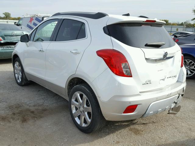 KL4CJHSB7EB618963 - 2014 BUICK ENCORE PRE WHITE photo 3