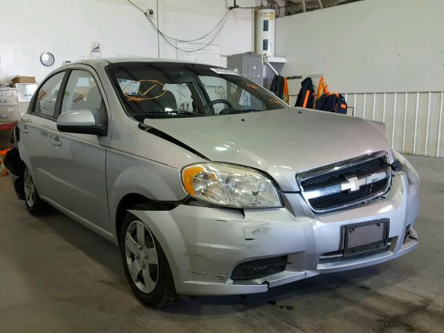 KL1TD5DE7AB113963 - 2010 CHEVROLET AVEO LS SILVER photo 1